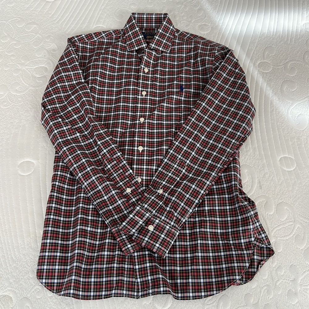 Polo by Ralph Lauren men’s small plaid button down